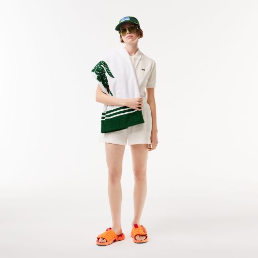 Lacoste Shorts & Skirts-Women’s Organic Cotton Terry Shorts-GF6419-51-lacoste store - Image 2