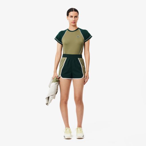 Lacoste Shorts & Skirts-Womens Stretch Sport Shorts-GF7373-51-lacoste cardigan