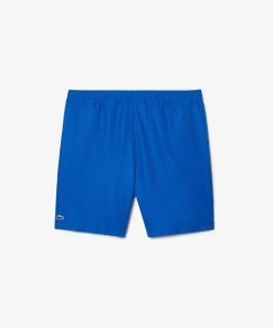 Lacoste Shorts & Swim-Men’s SPORT Big Fit Logo Stripe Shorts-GH0382-51-lacoste factory outlet