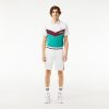 Lacoste Shorts & Swim-Mens Lightweight Colorblock Stripe Tennis Shorts-GH314T-51-lacoste store near me 4