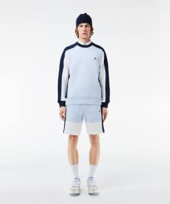 Lacoste Shorts & Swim-Mens Regular Fit Colorblock Fleece Shorts-GH1319-51-lacoste outlet 2