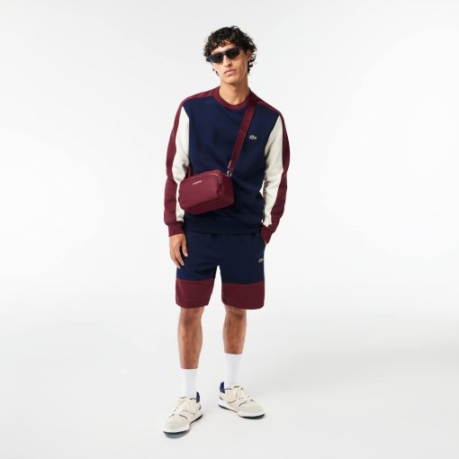 Lacoste Shorts & Swim-Mens Regular Fit Colorblock Fleece Shorts-GH1319-51-lacoste france - Image 2