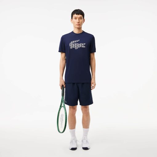 Lacoste Shorts & Swim-Mens Monogram Band Tennis Shorts-GH2575-51-lacoste store - Image 2