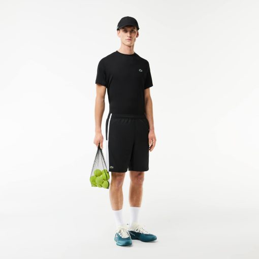 Lacoste Shorts & Swim-Mens Lightweight Colorblock Stripe Tennis Shorts-GH314T-51-lacosta - Image 2