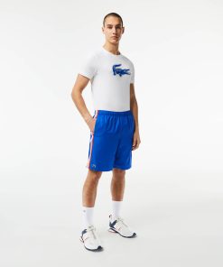 Lacoste Shorts & Swim-Men’s Recycled Polyester Tennis Shorts-GH5212-51-lacoste cardigan