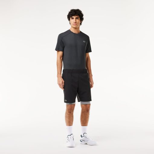 Lacoste Shorts & Swim-Mens Lined Ultra Dry Sport Shorts-GH5215-51-la coste