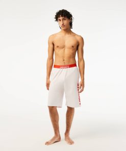 Lacoste Underwear & Loungewear-Men’s Contrast Logo Waistband Shorts-GH5960-51-lacoste near me