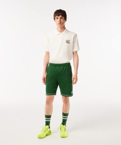 Lacoste Shorts & Swim-Mens Roland-Garros Edition Fleece Tennis Shorts-GH6924-51-lacoste sale