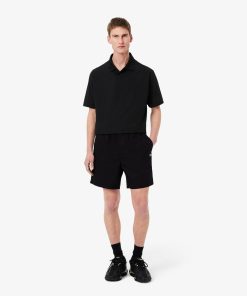 Lacoste Shorts & Swim-Mens Relaxed Fit Poplin Shorts-GH7220-51-lacoste store