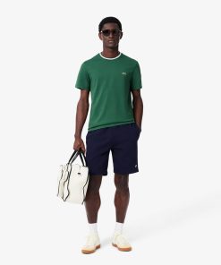 Lacoste Shorts & Swim-Mens Regular Fit Fleece Shorts-GH9627-51-lacoste us 2