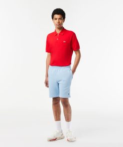 Lacoste Shorts & Swim-Mens Regular Fit Fleece Shorts-GH9627-51-lacoste us