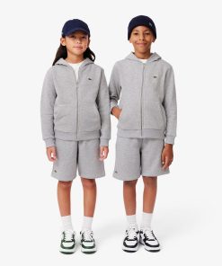 Lacoste Pants & Shorts-Kids Fleece Shorts-GJ9733-51-lacoste outlet