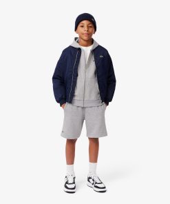 Lacoste Pants & Shorts-Kids Fleece Shorts-GJ9733-51-lacoste outlet 2