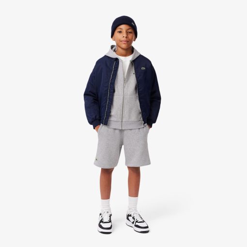 Lacoste Pants & Shorts-Kids Fleece Shorts-GJ9733-51-lacoste outlet - Image 2