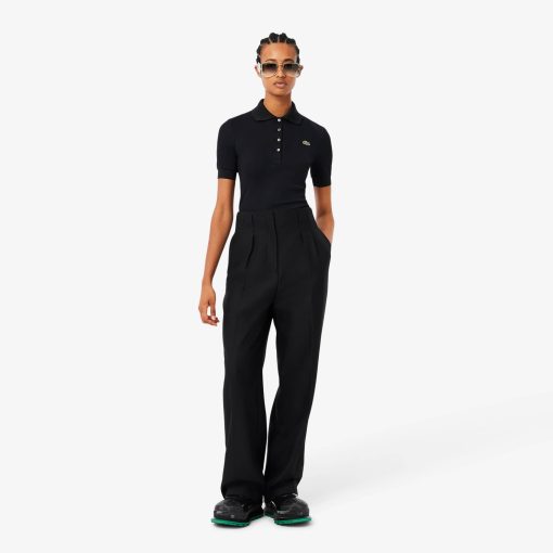 Lacoste Pants & Leggings-Womens Runway High-Waisted Pants-HF1766-51-lacoste sale