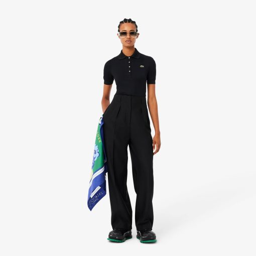 Lacoste Pants & Leggings-Womens Runway High-Waisted Pants-HF1766-51-lacoste sale - Image 2