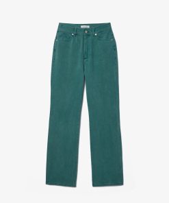 Lacoste Pants & Leggings-Womens Straight Leg Natural Dye Denim Jeans-HF8408-51-lacoste cardigan