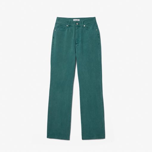 Lacoste Pants & Leggings-Womens Straight Leg Natural Dye Denim Jeans-HF8408-51-lacoste cardigan