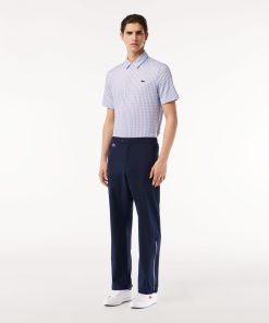 Lacoste Pants & Sweatpants-Mens Water-Repellent Fabric Stretch Golf Pants-HH1029-51-la coste