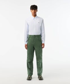 Lacoste Pants & Sweatpants-Mens Straight Fit Cotton Cargo Pants-HH1882-51-lacoste factory outlet