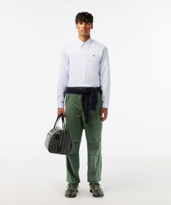 Lacoste Pants & Sweatpants-Mens Straight Fit Cotton Cargo Pants-HH1882-51-lacoste factory outlet 2