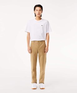 Lacoste Pants & Sweatpants-Mens Slim Fit Stretch Cotton Pants-HH2661-51-lacoste outlet