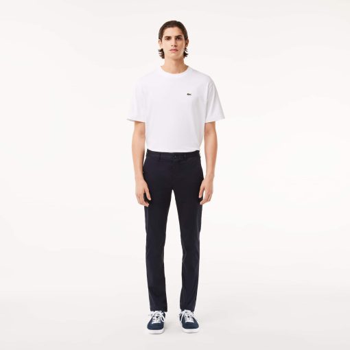 Lacoste Pants & Sweatpants-Mens Slim Fit Stretch Cotton Pants-HH2661-51-lacoste usa