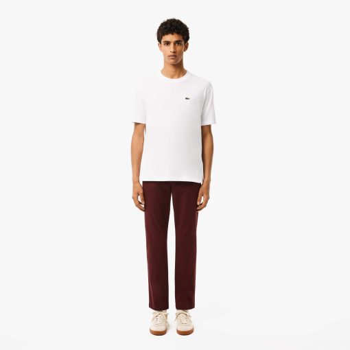 Lacoste Pants & Sweatpants-Mens Slim Fit Stretch Cotton Pants-HH3463-51-lacoste us