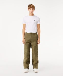 Lacoste Pants & Sweatpants-Mens Straight Fit Cargo Pants-HH7174-51-lacoste outlet