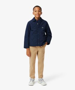 Lacoste Pants & Shorts-Kids Stretch Cotton Pants-HJ9701-51-lacost