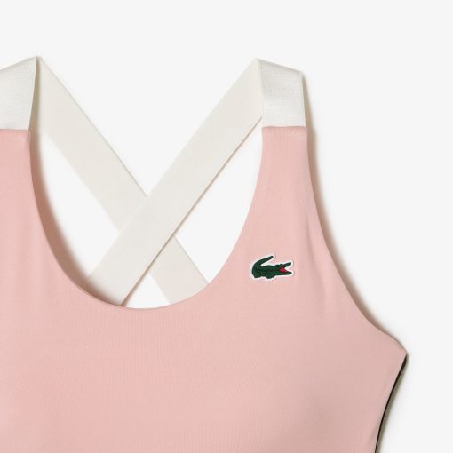 Lacoste T-Women’s SPORT Cross Strap Sports Bra-IF4923-51-lacoste near me - Image 2