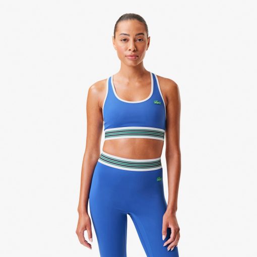 Lacoste T-Womens Lacoste x Bandier All Motion Striped Sports Bra-IF8953-51-lacosta