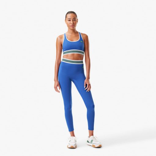 Lacoste T-Womens Lacoste x Bandier All Motion Striped Sports Bra-IF8953-51-lacosta - Image 2