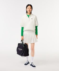 Lacoste Shorts & Skirts-Womens Pleated Button Waist Skirt-JF0760-51-lacoste outlet 2