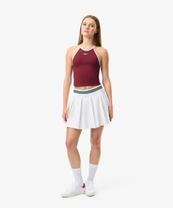 Lacoste Shorts & Skirts-Womens Lined Piqué Tennis Skirt-JF0990-51-lacoste france 2