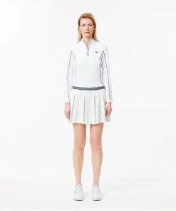 Lacoste Shorts & Skirts-Womens Lined Piqué Tennis Skirt-JF0990-51-lacoste cardigan