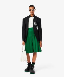 Lacoste Shorts & Skirts-Womens Runway Pleated Knit Skirt-JF1756-51-lacoste france 2