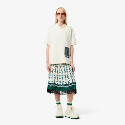 Lacoste Shorts & Skirts-Womens Runway Pleated Satin Skirt-JF1760-51-lacoste near me