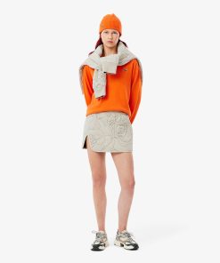 Lacoste Shorts & Skirts-Womens Reversible Embroidered Quilted Mini Skirt-JF5192-51-locoste