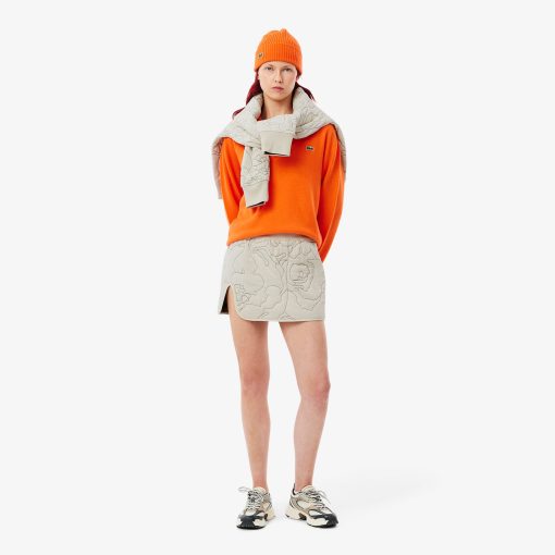 Lacoste Shorts & Skirts-Womens Reversible Embroidered Quilted Mini Skirt-JF5192-51-locoste