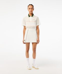 Lacoste Shorts & Skirts-Women’s Made In France Organic Cotton Skirt-JF5572-51-lacoste store