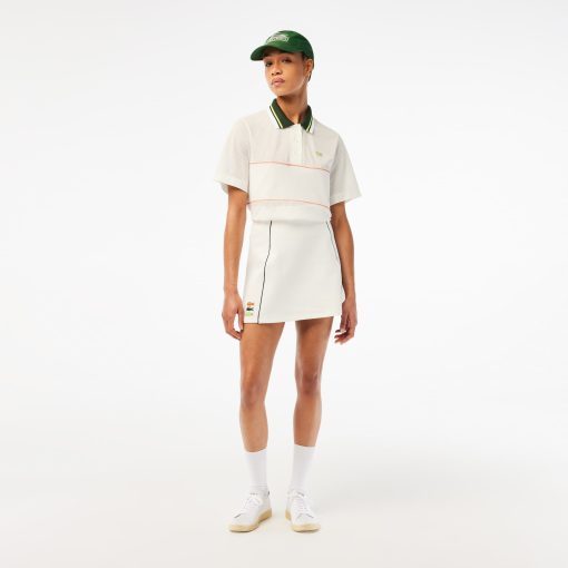 Lacoste Shorts & Skirts-Women’s Made In France Organic Cotton Skirt-JF5572-51-lacoste store - Image 2