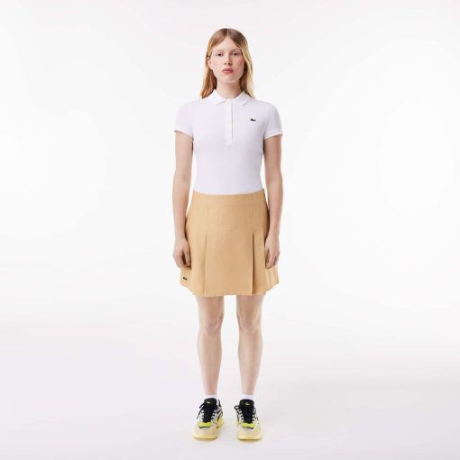 Lacoste Shorts & Skirts-Womens Pleated Cotton Skirt-JF6917-51-lacosta