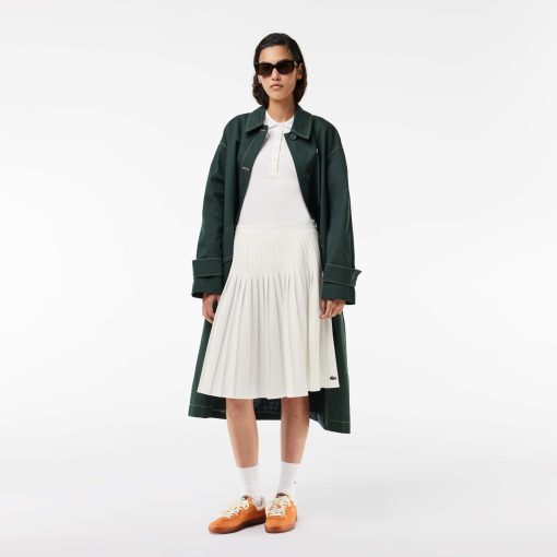 Lacoste Shorts & Skirts-Womens Pleated Midi Skirt-JF7104-51-lacoste outlet - Image 2