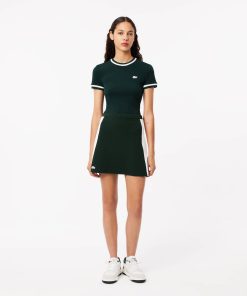 Lacoste Shorts & Skirts-Womens Made In France Piqué Skirt-JF7273-51-lacoste store near me