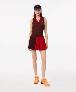 Lacoste Shorts & Skirts-Womens Lined Ultra Dry Tennis Skirt-JF7475-51-lacoste usa