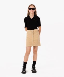 Lacoste Dresses & Skirts-Kids Buttoned Velour Skirt-JJ2496-51-locoste