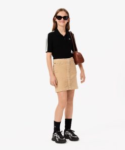 Lacoste Dresses & Skirts-Kids Buttoned Velour Skirt-JJ2496-51-lacoste cardigan 2