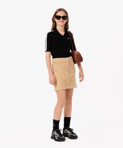 Lacoste Dresses & Skirts-Kids Buttoned Velour Skirt-JJ2496-51-locoste 2