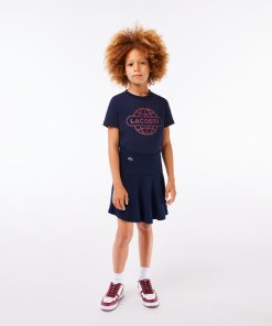 Lacoste Dresses & Skirts-Kids Stretch Mini Skirt-JJ6762-51-lacoste sale